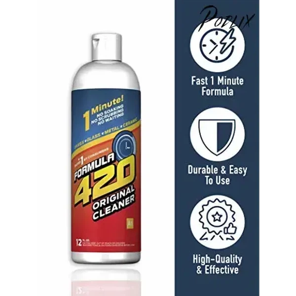 4 Pack Formula 420 Glass Metal Ceramic Pipe Cleaner 12 Oz Bottles-