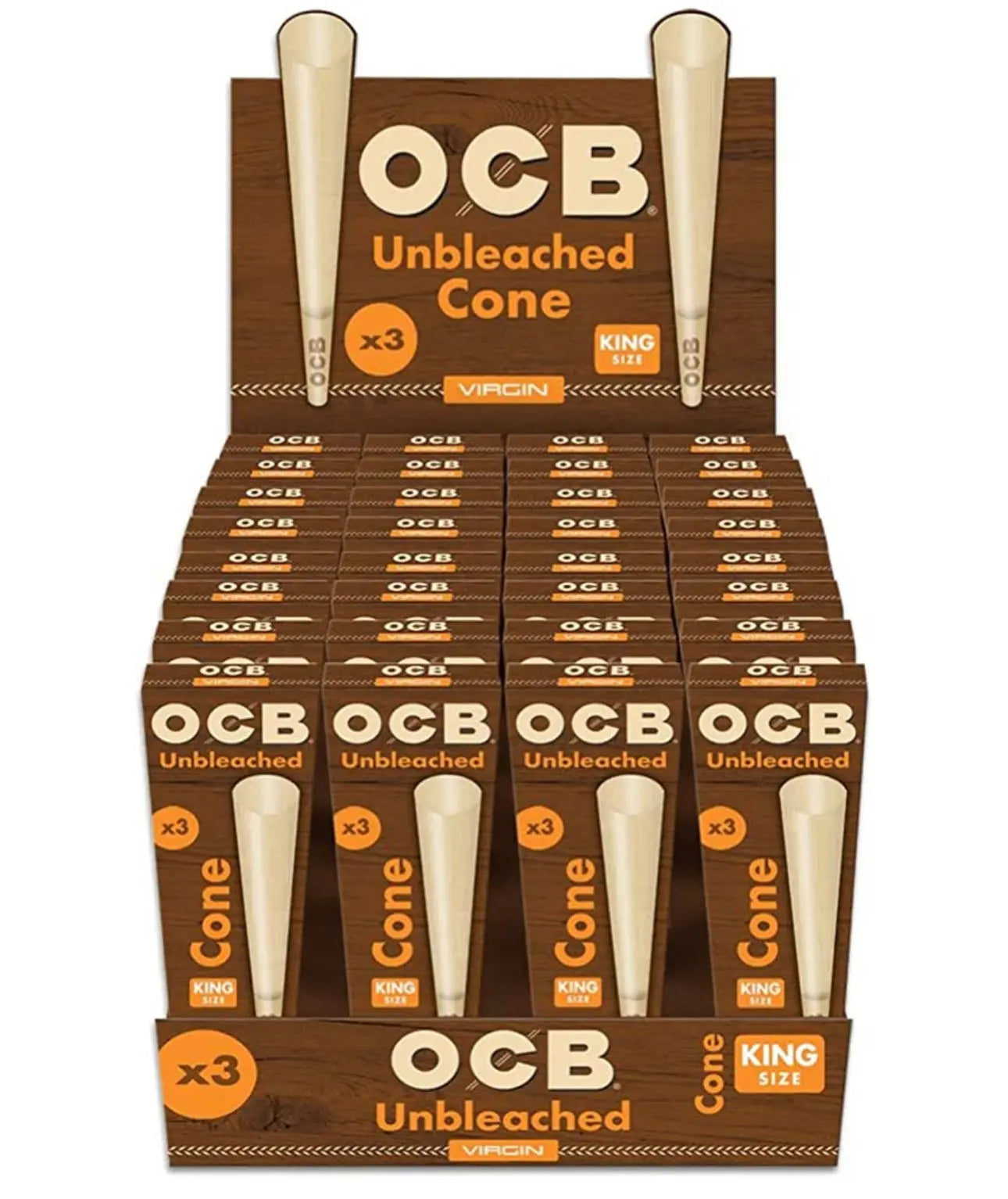 OCB KING UNBLEACHED CONES 32/3CT-