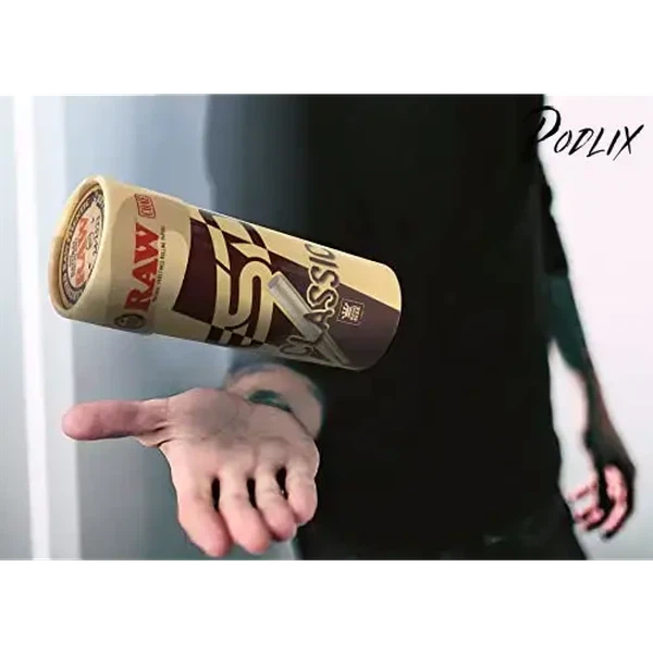 RAW Cones Classic King Size | 50 Pack | Natural Pre Rolled Rolling Paper with Tips & Packing Tubes Included-