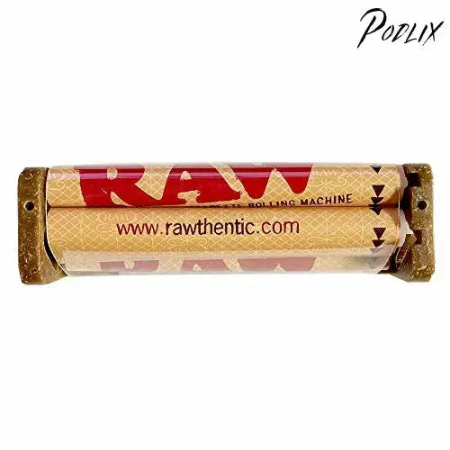 RAW Rolling Tray Combo Includes Tray, 1 1/4 Rolling Papers, Original Tips, and RAW 79mm Rolling Machine and American Rolling Club Tube (Small)-