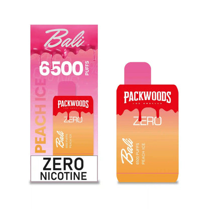 Bali + Packwoods Zero Peach Ice Flavor - Disposable Vape