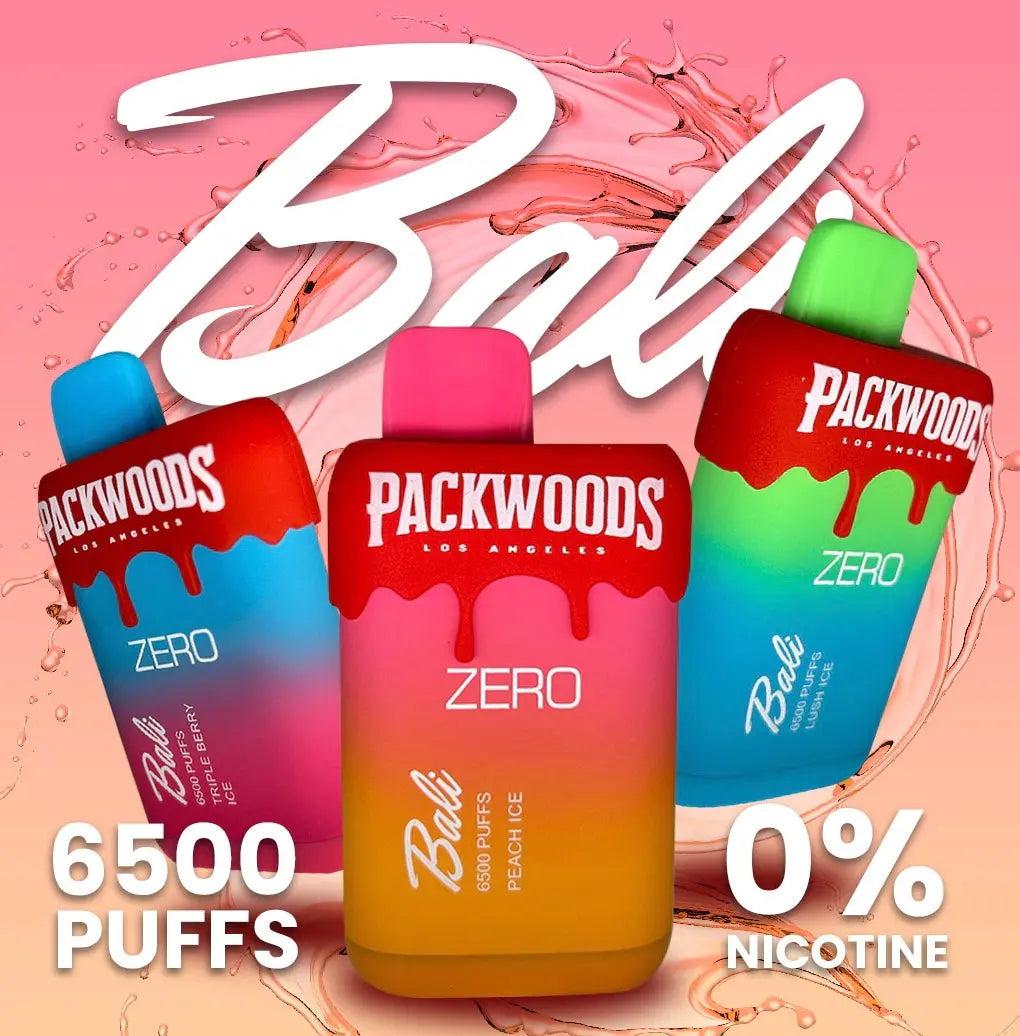 Bali + Packwoods Zero Flavor - Disposable Vape