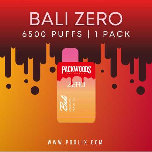 Bali + Packwoods Zero Flavor - Disposable Vape
