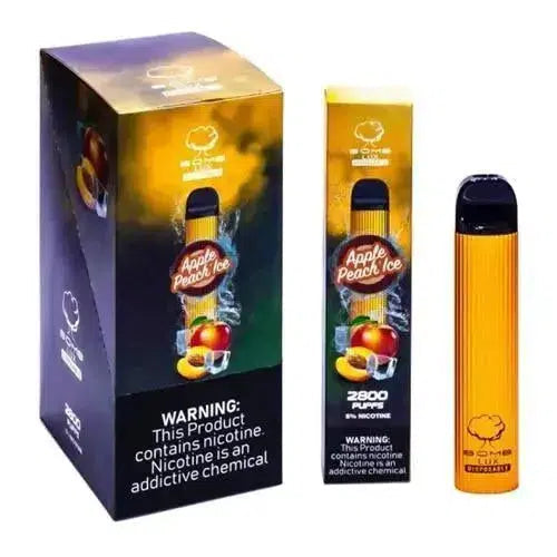 BOMB LUX APPLE PEACH ICE Flavor - Disposable Vape