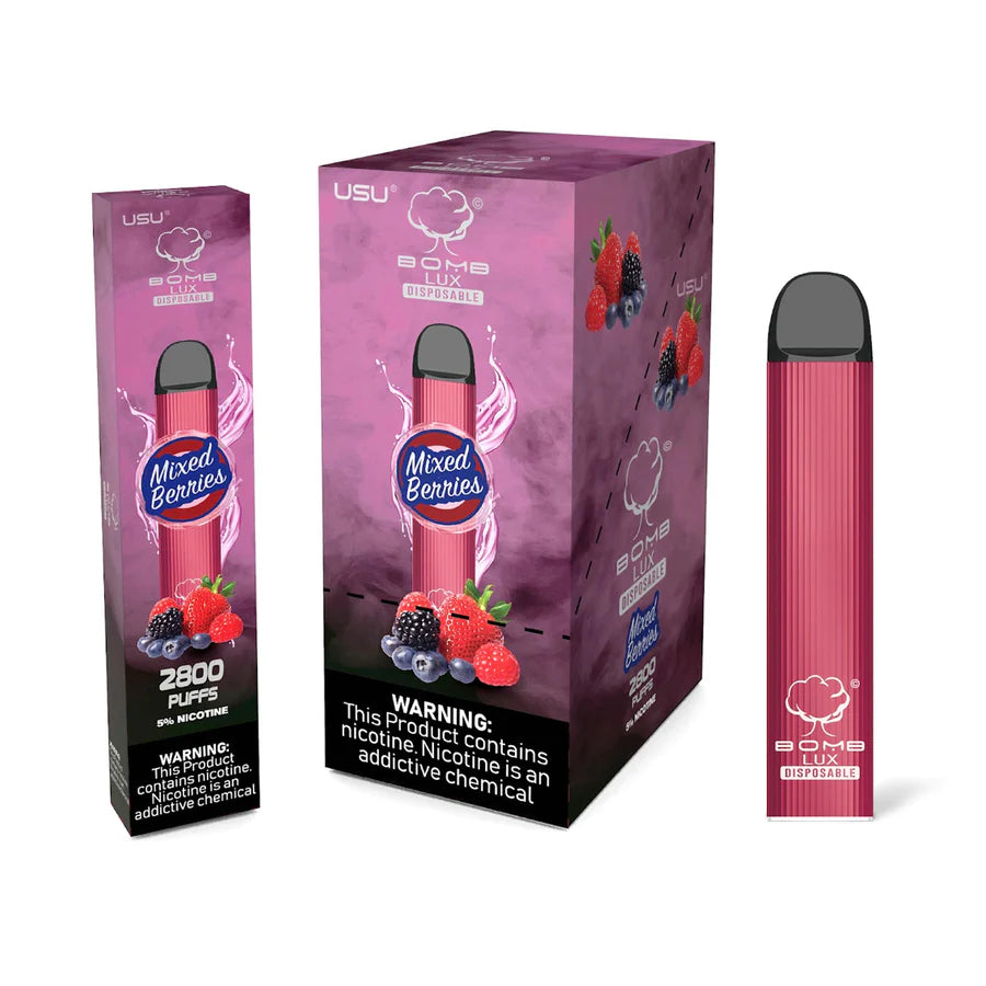 BOMB LUX MIXED BERRIES Flavor - Disposable Vape