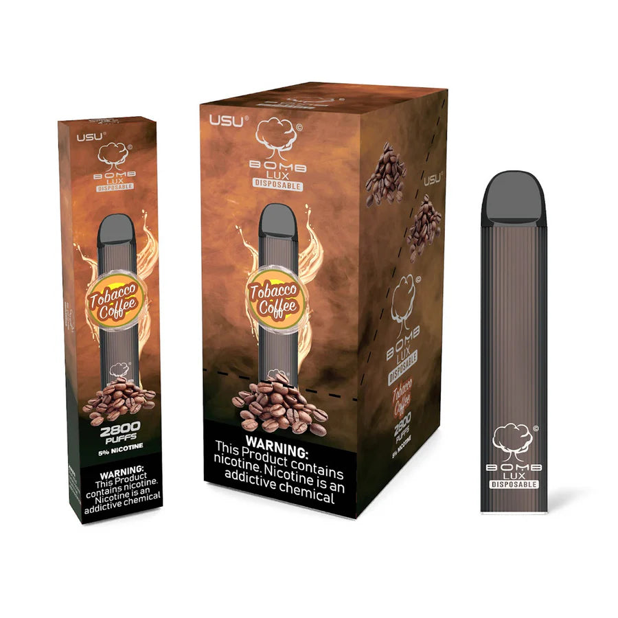 BOMB LUX TOBACCO COFFEE Flavor - Disposable Vape