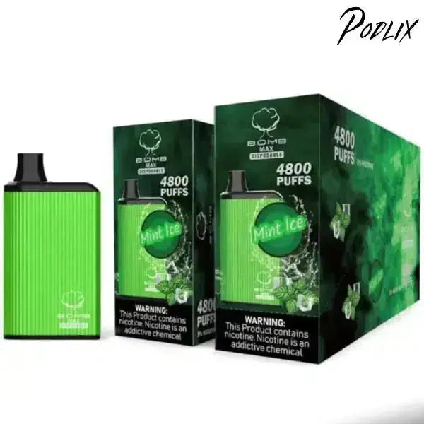 BOMB MAX MINT ICE Flavor - Disposable Vape