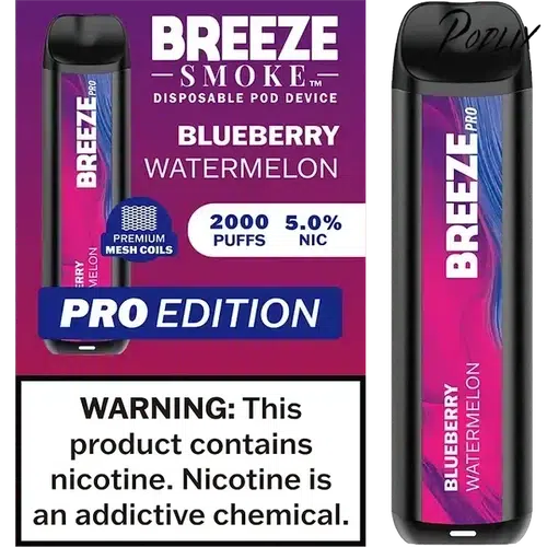 Breeze Pro Blueberry Watermelon Flavor - Disposable Vape