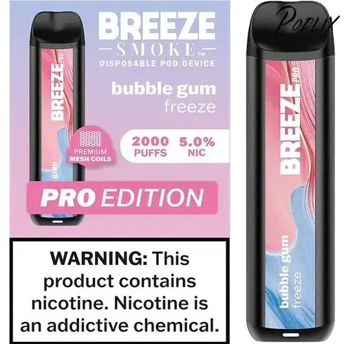 Breeze Pro Bubble Gum Freeze Flavor - Disposable Vape