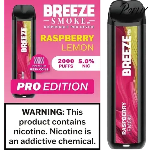 Breeze Pro Raspberry Lemon Flavor - Disposable Vape