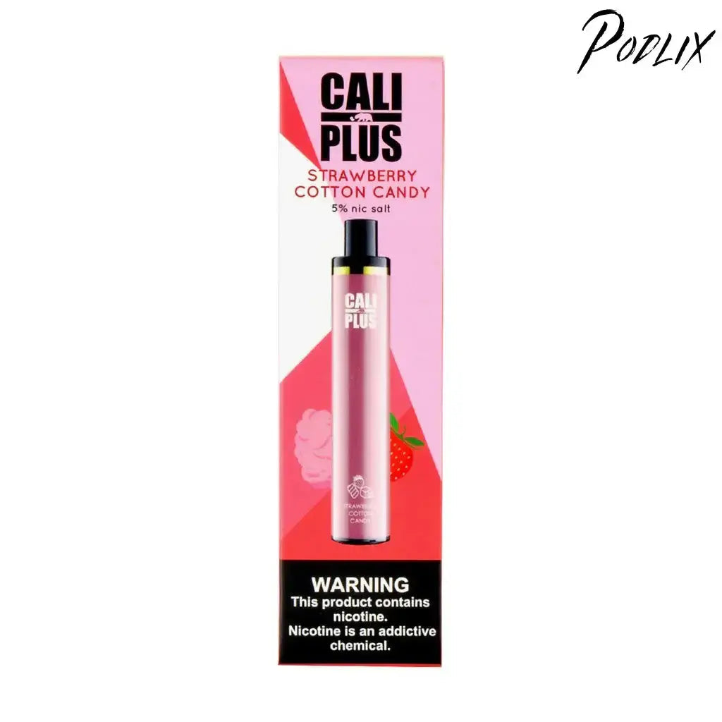 Cali Plus 1500 Strawberry Cotton Candy Flavor - Disposable Vape