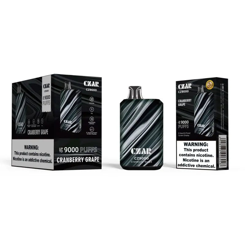 Czar CZ9000 Cranberry Grape Flavor - Disposable Vape
