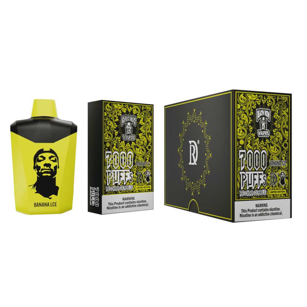 Death Row 7000 Banana Ice Flavor - Disposable Vape