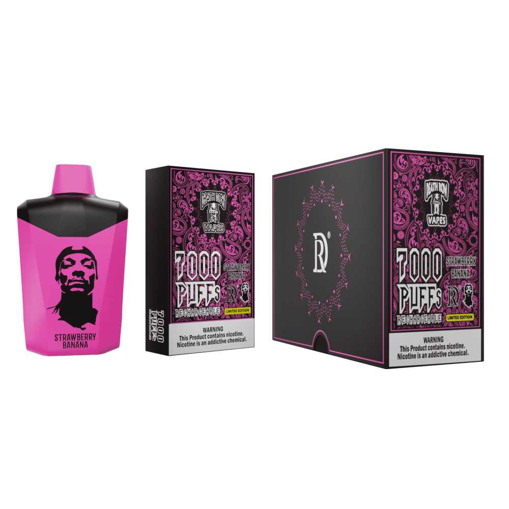 Death Row 7000 Strawberry Banana Flavor - Disposable Vape