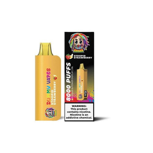Dummy Vape 8000 Stoopid Strawberry Flavor - Disposable Vape