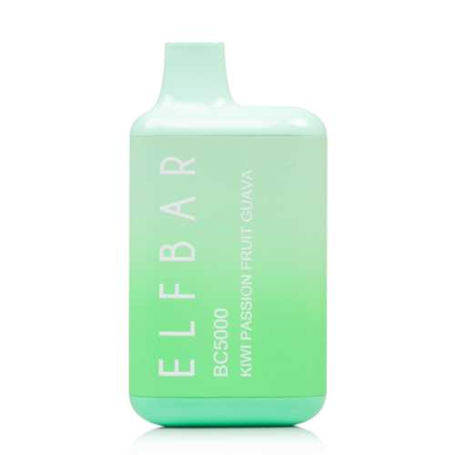 Elf Bar BC5000 Zero Nicotine Kiwi Passion Fruit Guava Flavor - Disposable Vape