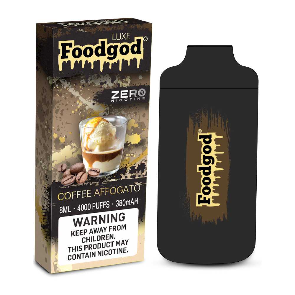 Foodgod Luxe Vape zero Nic Coffe Affogato Flavor - Disposable Vape