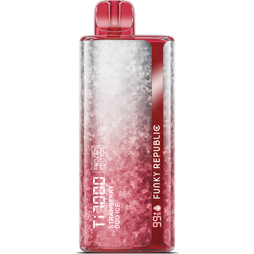Funky Republic TI7000 Strawberry Duo Ice Flavor - Disposable Vape