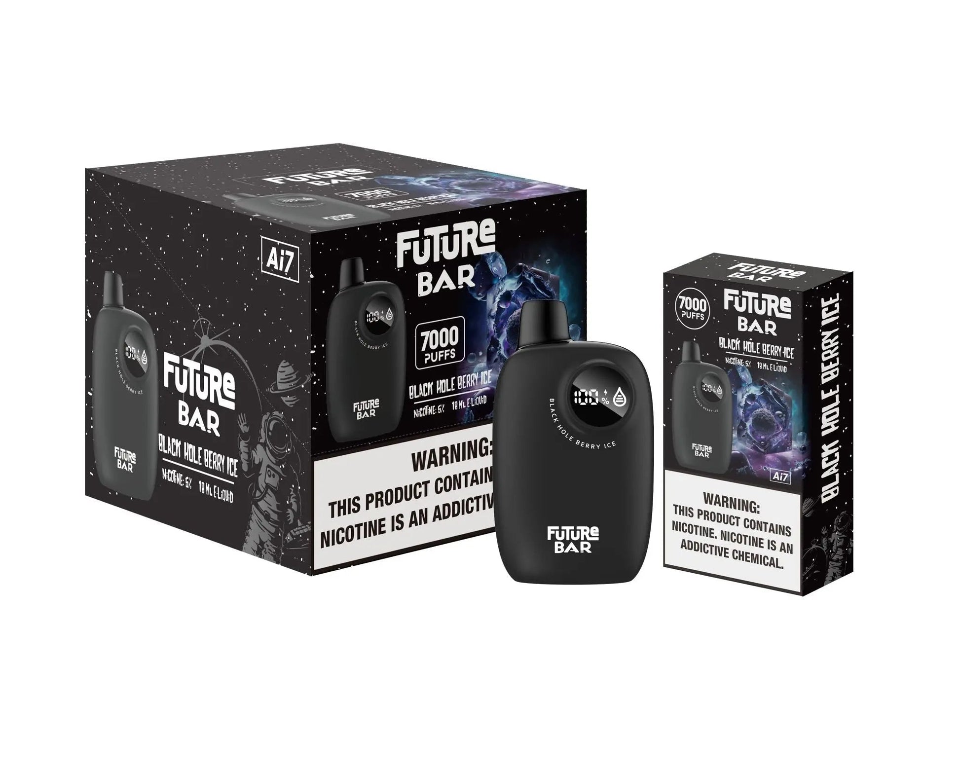 Future Bar 7000 Black Hole Berry Ice Flavor - Disposable Vape