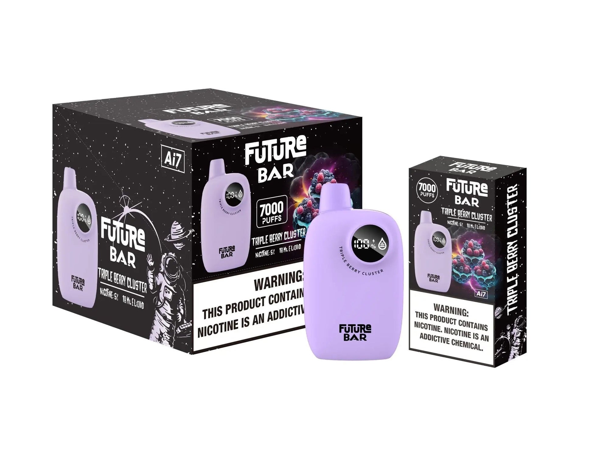 Future Bar 7000 Tripple Berry Cluster Flavor - Disposable Vape