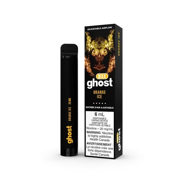 Ghost MAX ORANGE ICE Flavor - Disposable Vape