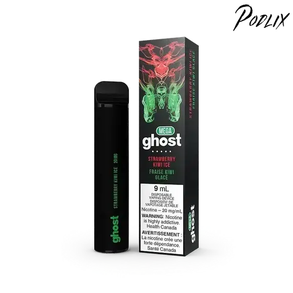 Ghost MEGA STRAWBERRY KIWI ICE Flavor - Disposable Vape
