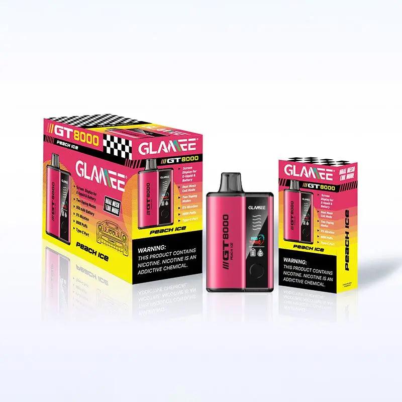 Glamee GT8000 Peach Ice Flavor - Disposable Vape