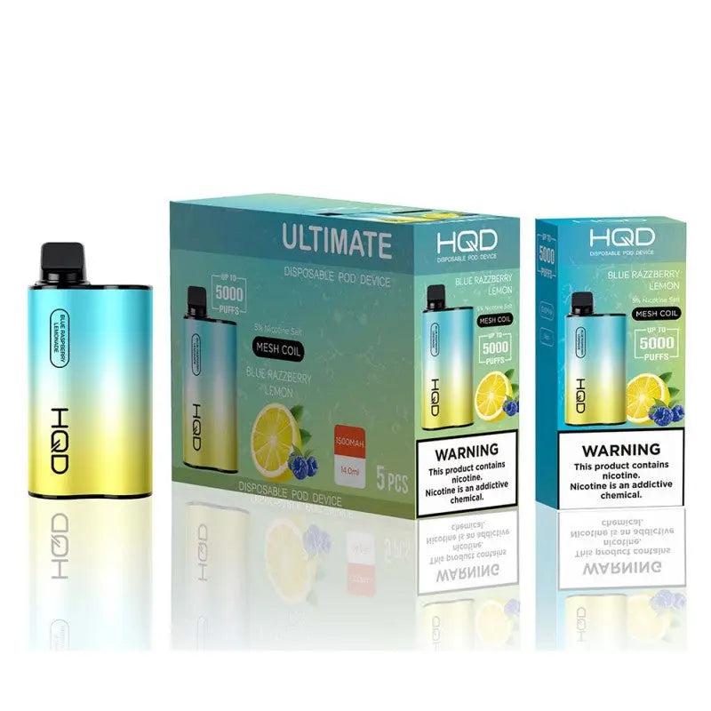 HQD Cuvie Ultimate Blue Raspberry Lemon Flavor - Disposable Vape