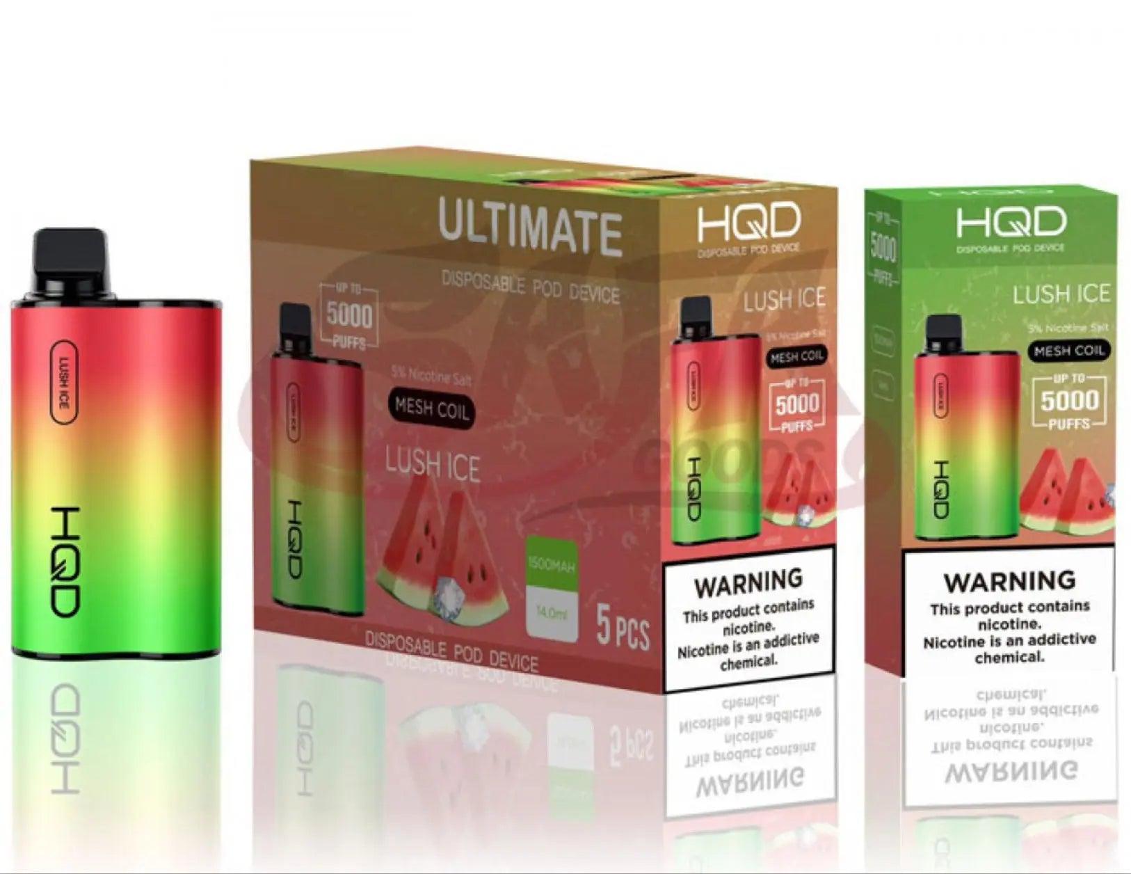 HQD Cuvie Ultimate Lush Ice Flavor - Disposable Vape