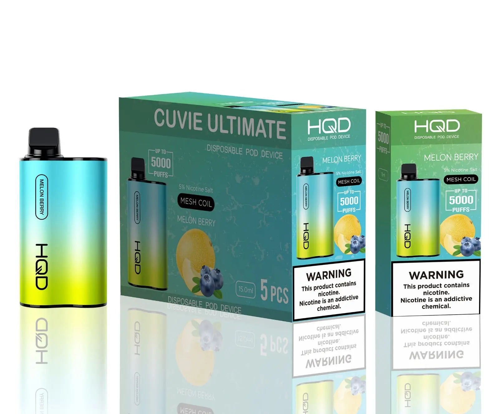 HQD Cuvie Ultimate Mellon Berry Flavor - Disposable Vape