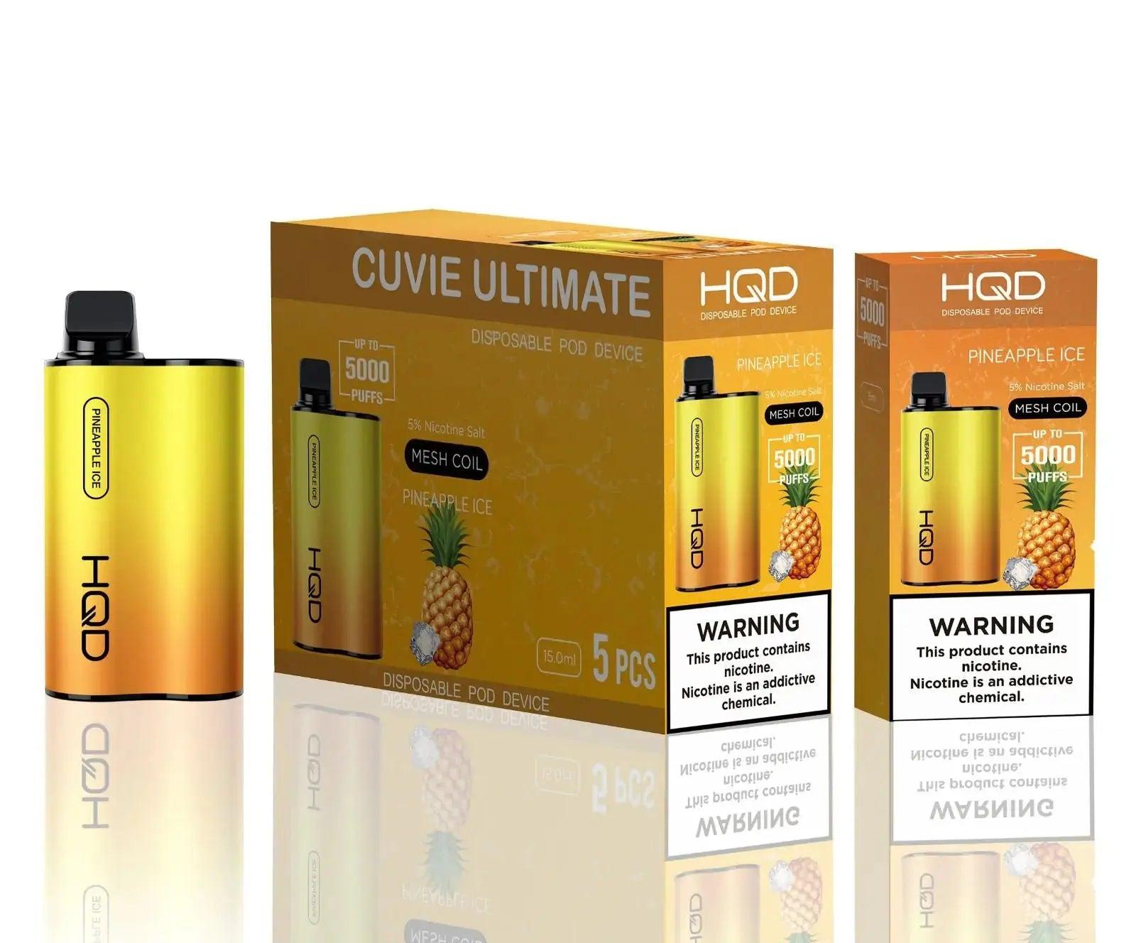 HQD Cuvie Ultimate Pineapple Ice Flavor - Disposable Vape