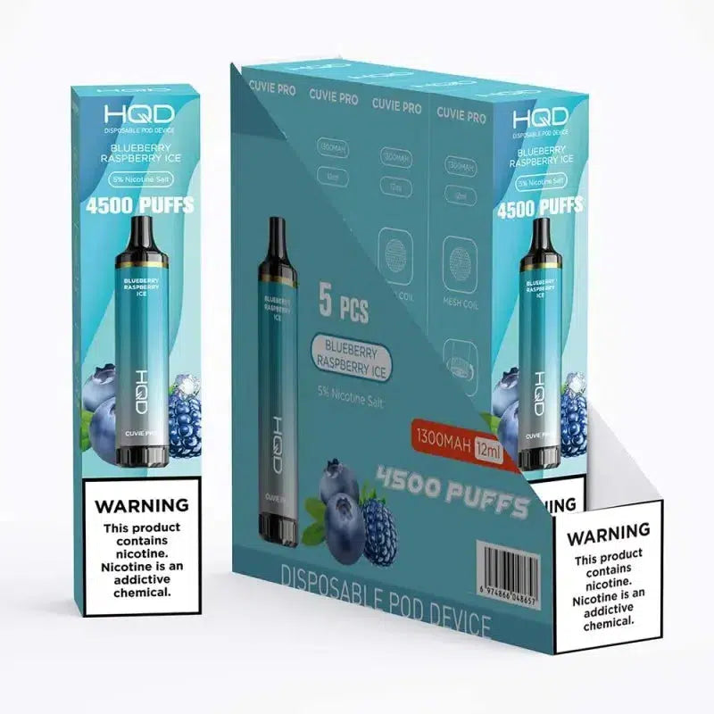 HQD XXL Cuvie Pro Blueberry Raspberry Ice Flavor - Disposable Vape