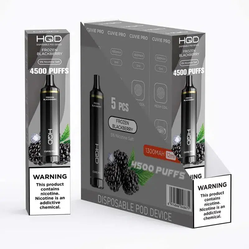 HQD XXL Cuvie Pro Frozen Blackberry Flavor - Disposable Vape
