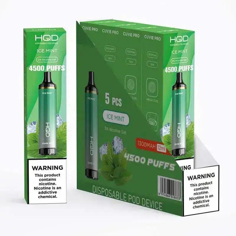 HQD XXL Cuvie Pro Ice Mint Flavor - Disposable Vape