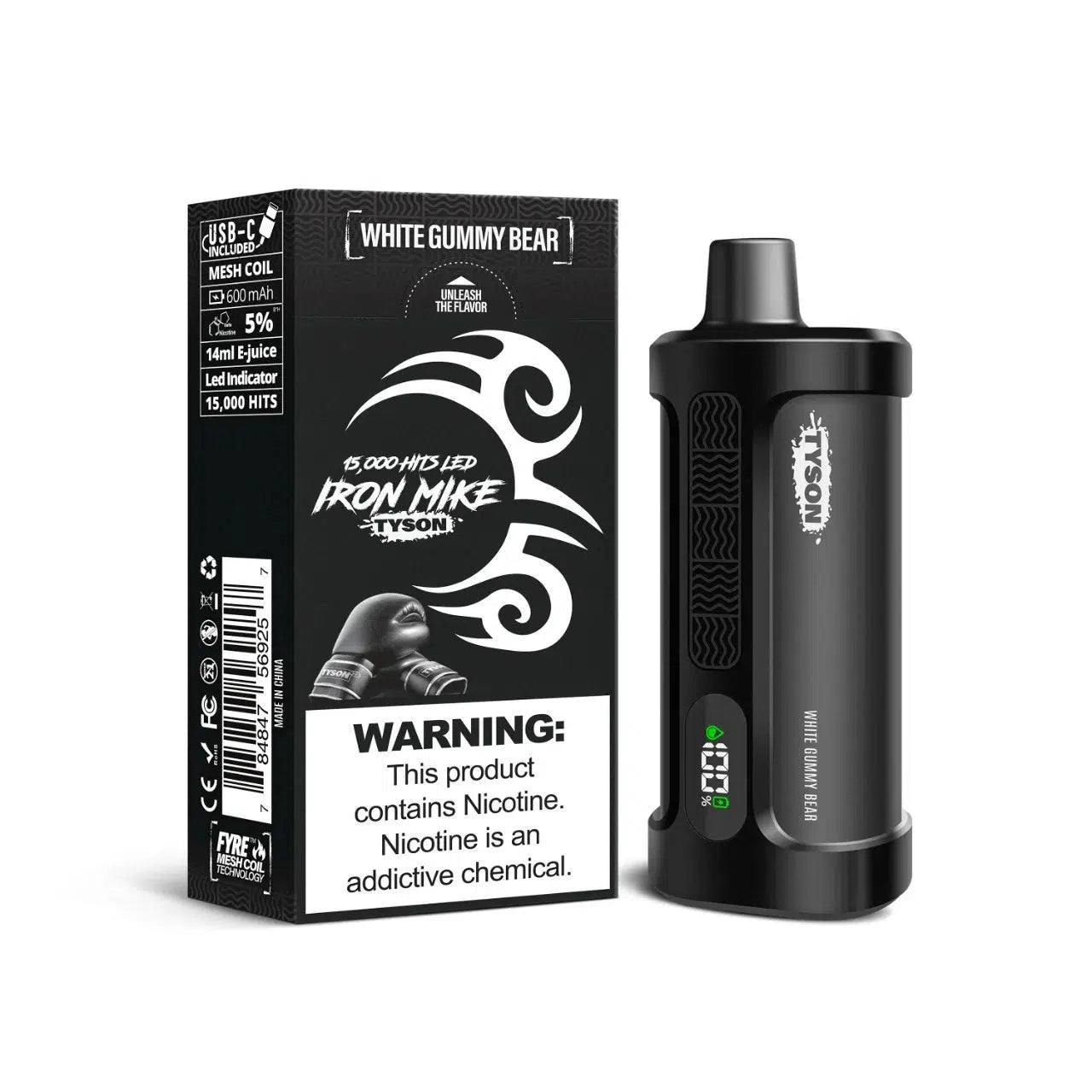Tyson 2.0 15000 Blue Razz Flavor - Disposable Vape