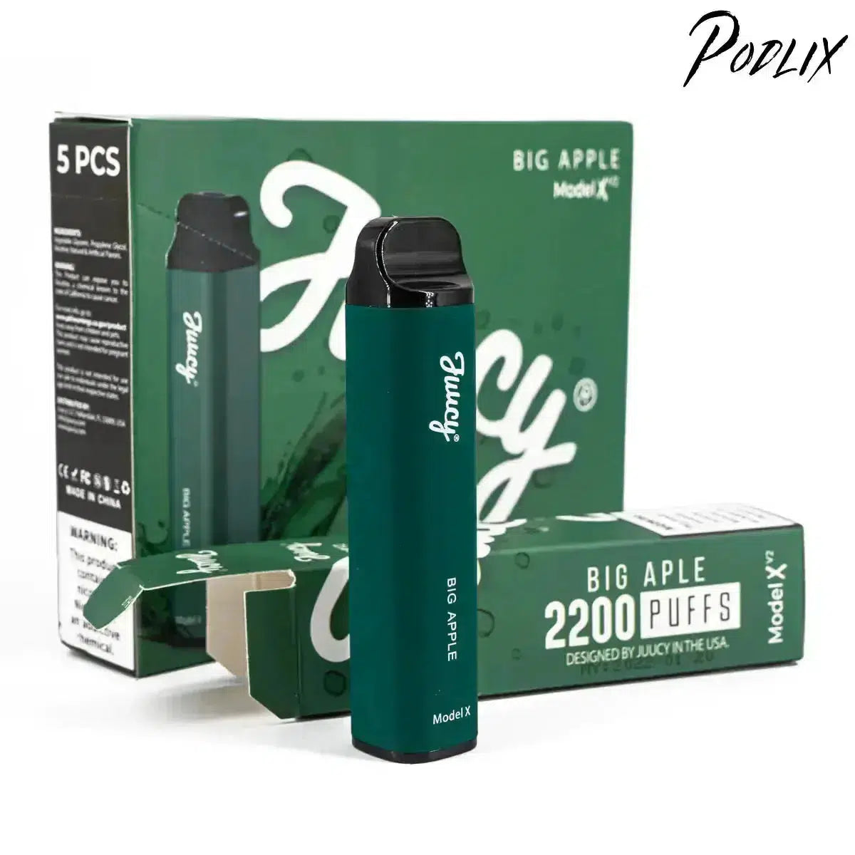 Juucy Model Xv2 BIG APPLE Flavor - Disposable Vape