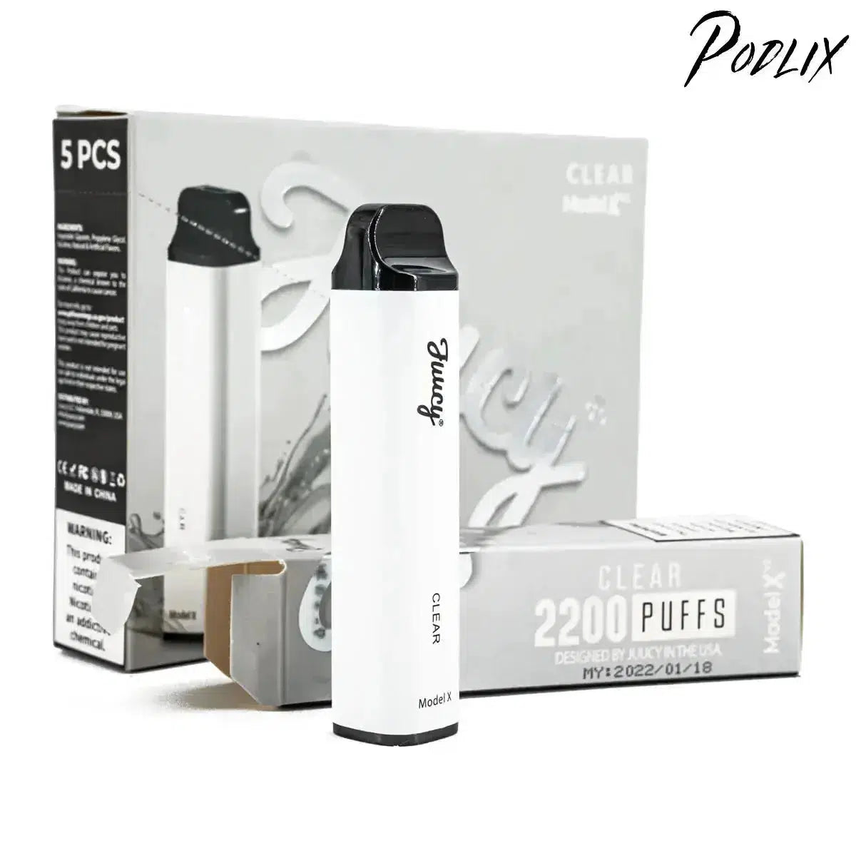 Juucy Model Xv2 CLEAR Flavor - Disposable Vape