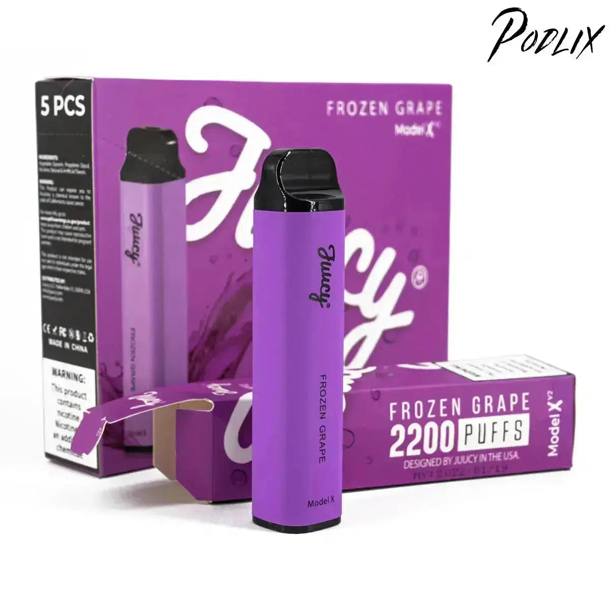 Juucy Model Xv2 FROZEN GRAPE Flavor - Disposable Vape