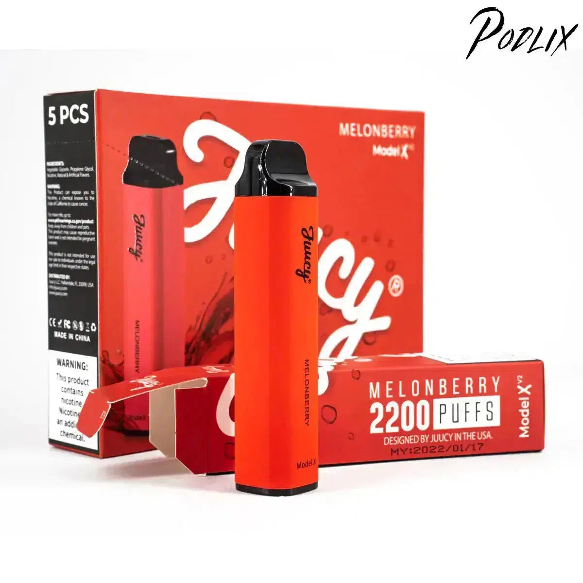 Juucy Model Xv2 MELONBERRY Flavor - Disposable Vape