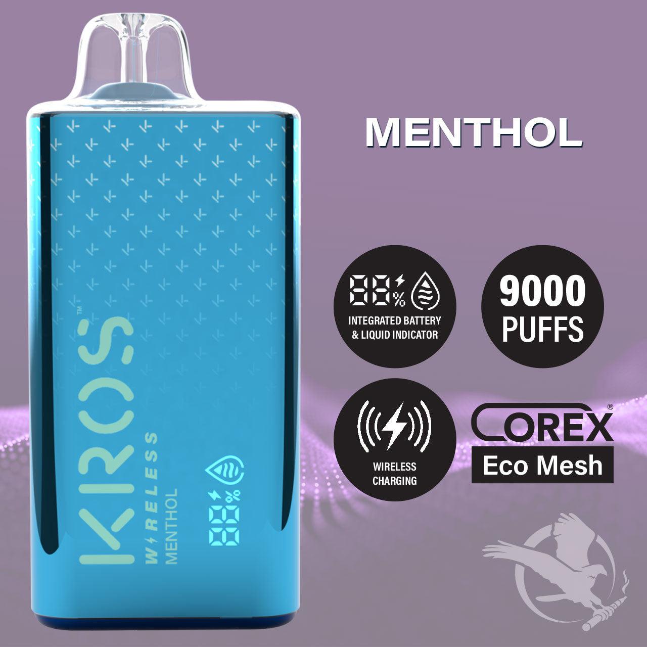 Kros Wireless Crisp Menthol Flavor - Disposable Vape