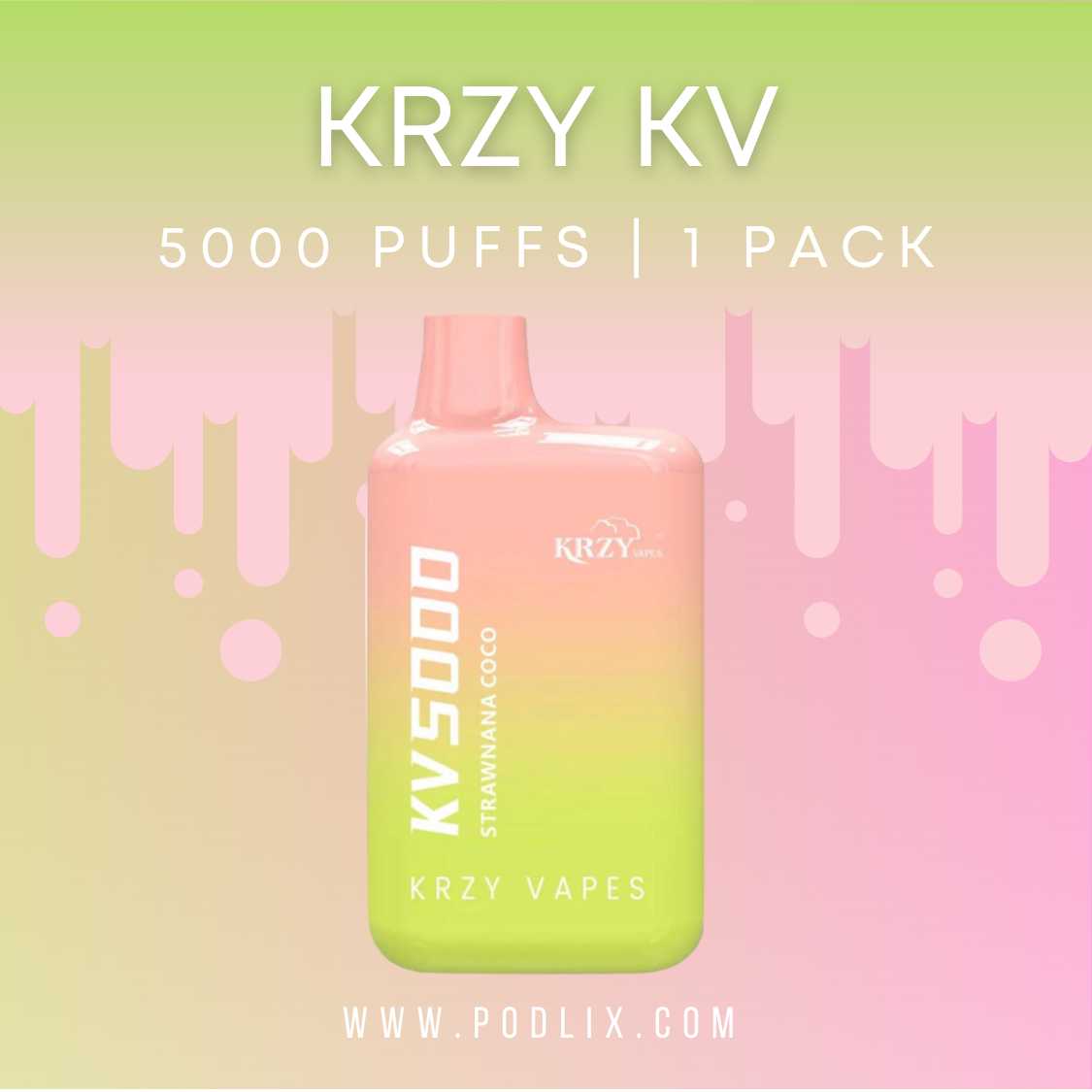 KRZY KV5000 Flavor - Disposable Vape