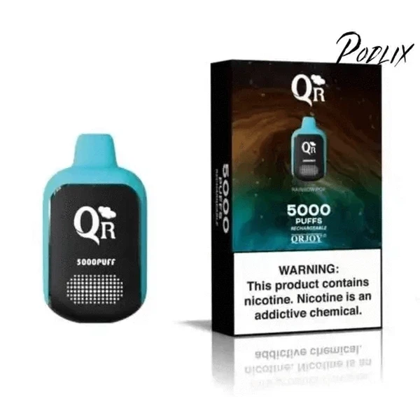 QR 5000 Rainbow Pop Flavor - Disposable Vape