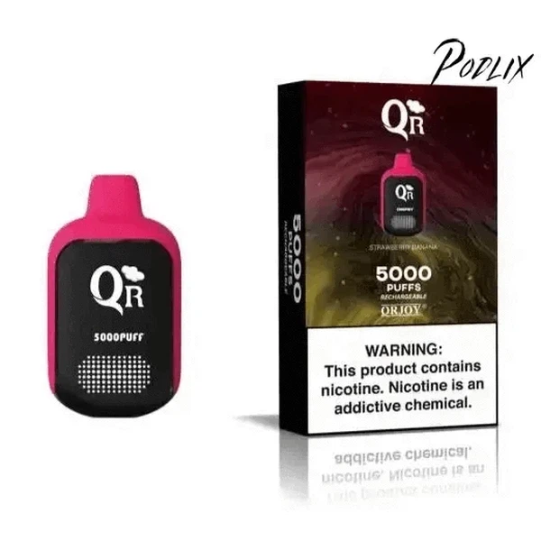 QR 5000 Strawberry Banana Flavor - Disposable Vape