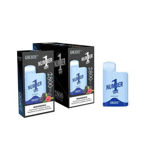 QRJOY Number Blue Razz Flavor - Disposable Vape