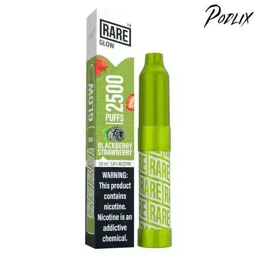 Rare GLOW BLACKBERRY STRAWBERRY Flavor - Disposable Vape