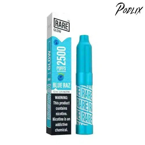 Rare GLOW BLUE RAZ Flavor - Disposable Vape