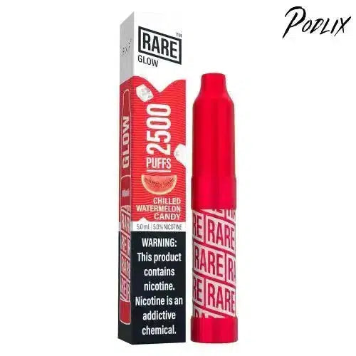 Rare GLOW CHILLED WATERMELON CANDY Flavor - Disposable Vape