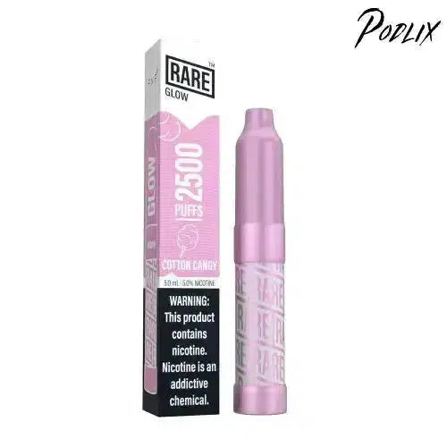 Rare GLOW COTTON CANDY Flavor - Disposable Vape