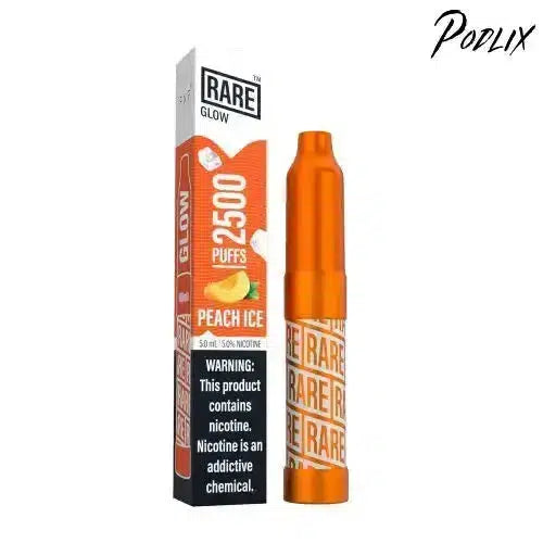 Rare GLOW PEACH ICE Flavor - Disposable Vape