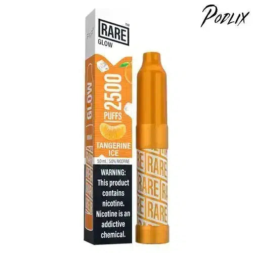 Rare GLOW TANGERINE ICE Flavor - Disposable Vape